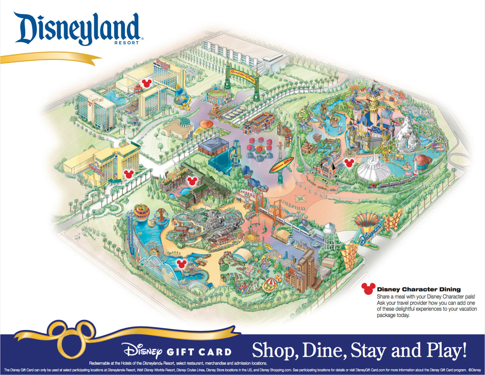 Disneyland map as used.