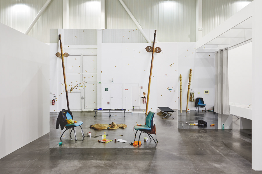 Emmanuelle Lainé, Suspension Volontaire de la Crédulité, Panorama 2019, exhibition view, Credit : Jeanchristophe Lett
