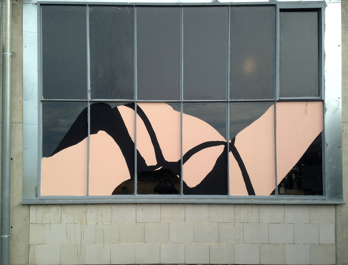 Ausstellungsansicht (fenstermalerei)