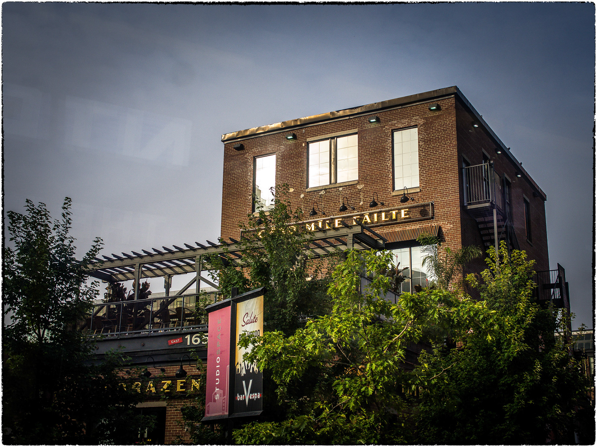 A Liberty Village classic shot from the 63 bus.
