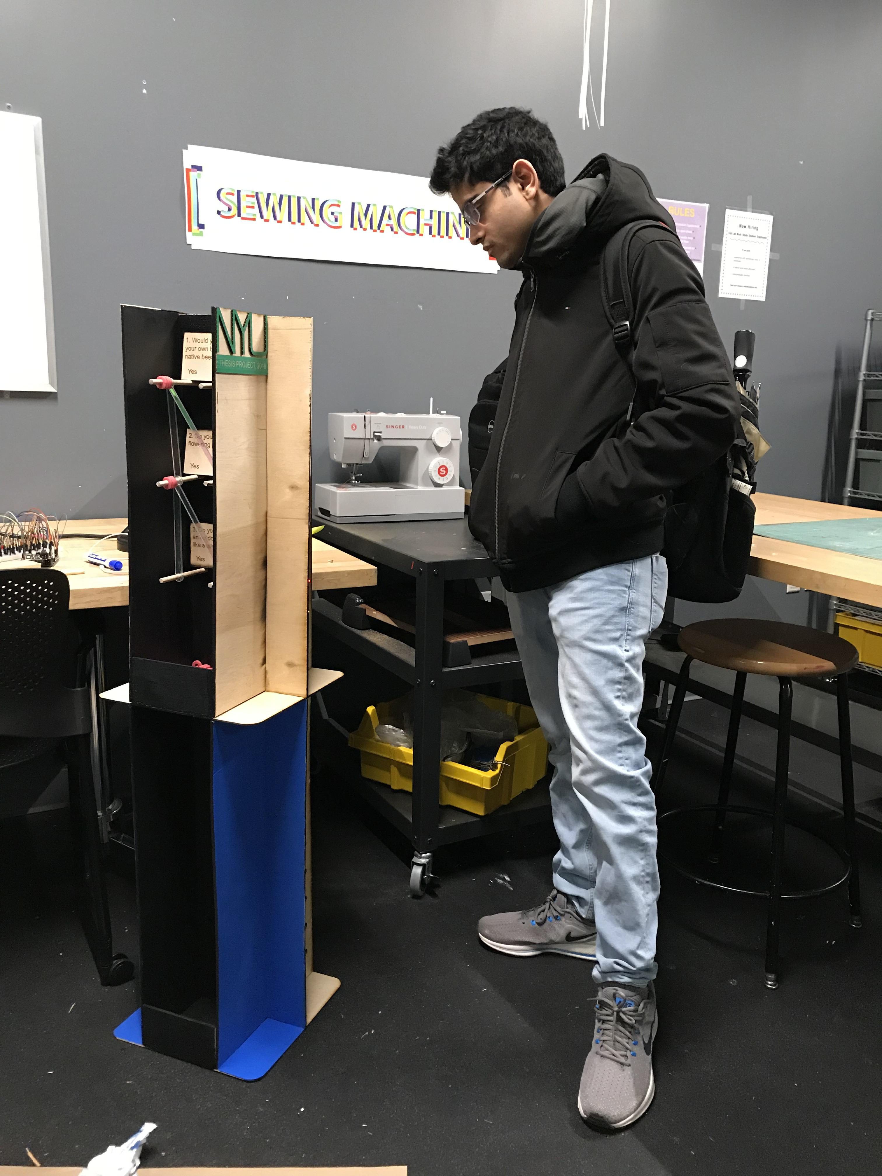 Fig. 22 - Building the prototype using constant feedback