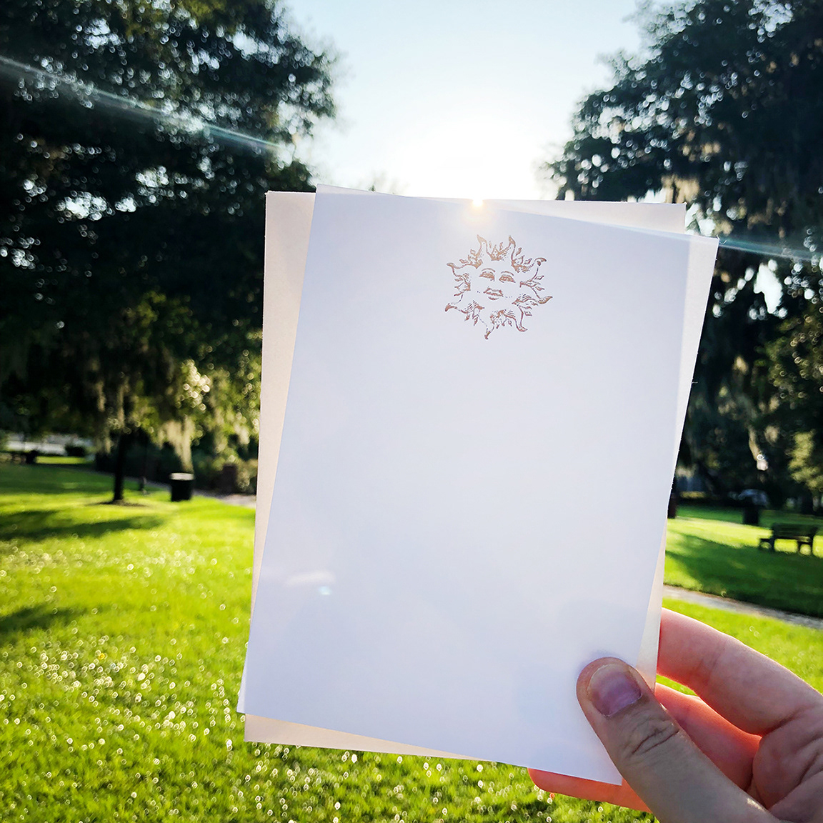 Sunshine notecard.