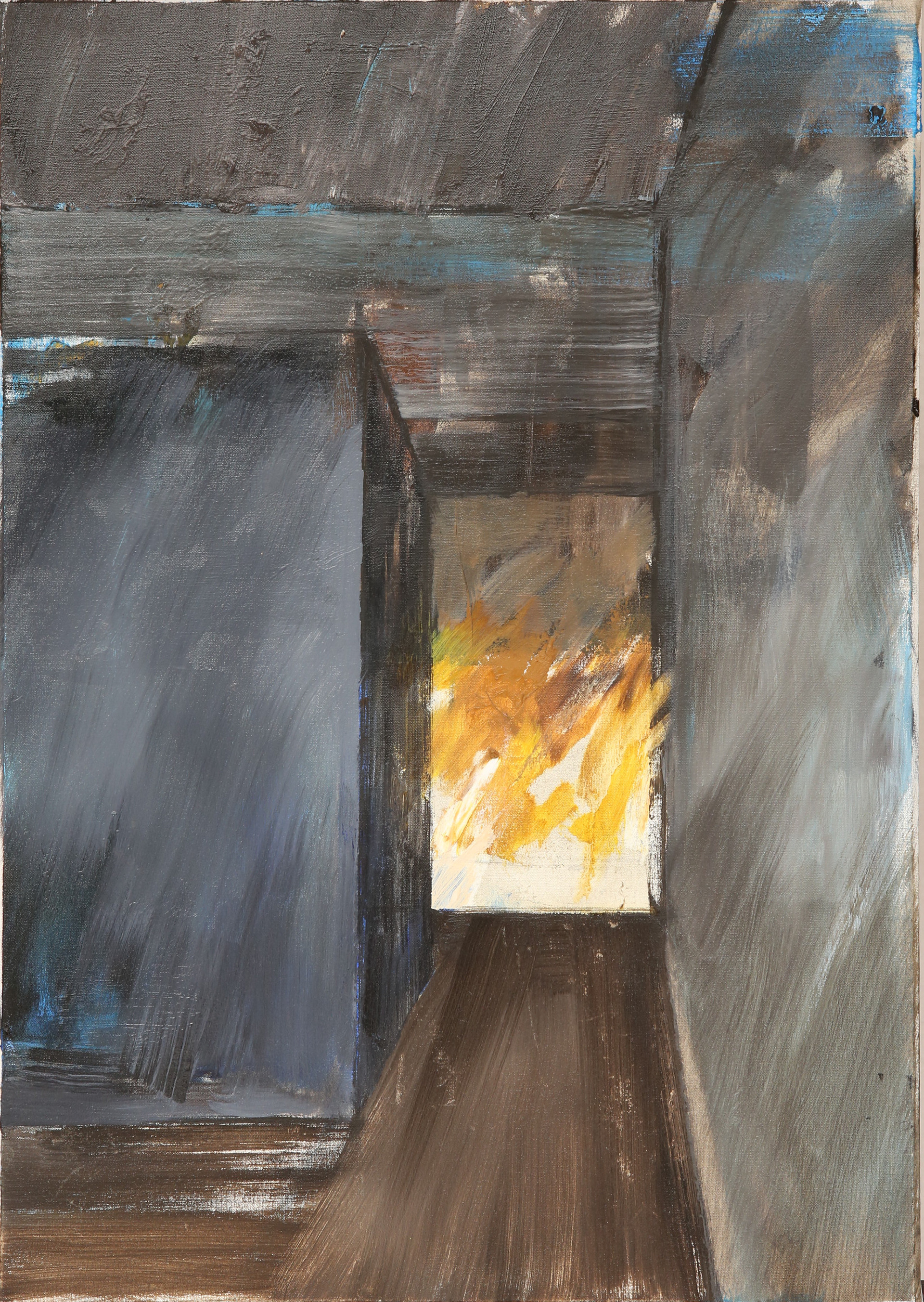 n.383 "Exit" Oil on canvas. Year:2016  50 x 70cm