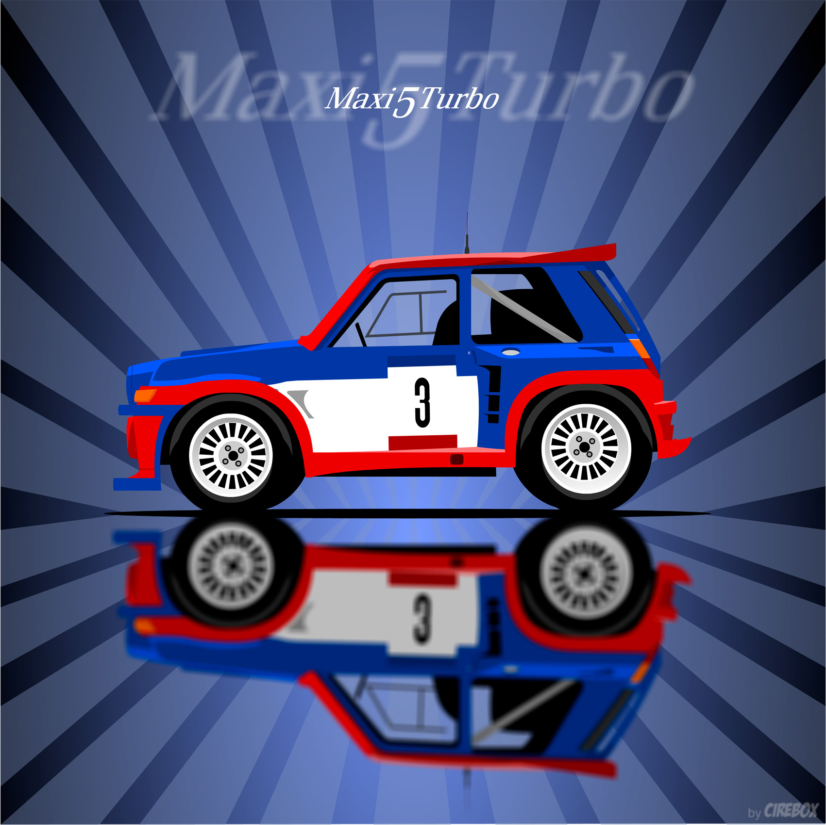 CIREBOX Illustration - ICONIC RALLY RACING CARS