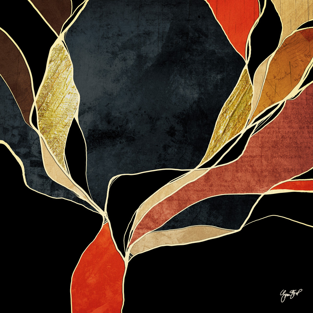 Mixed Media Abstract Art by Gina Startup