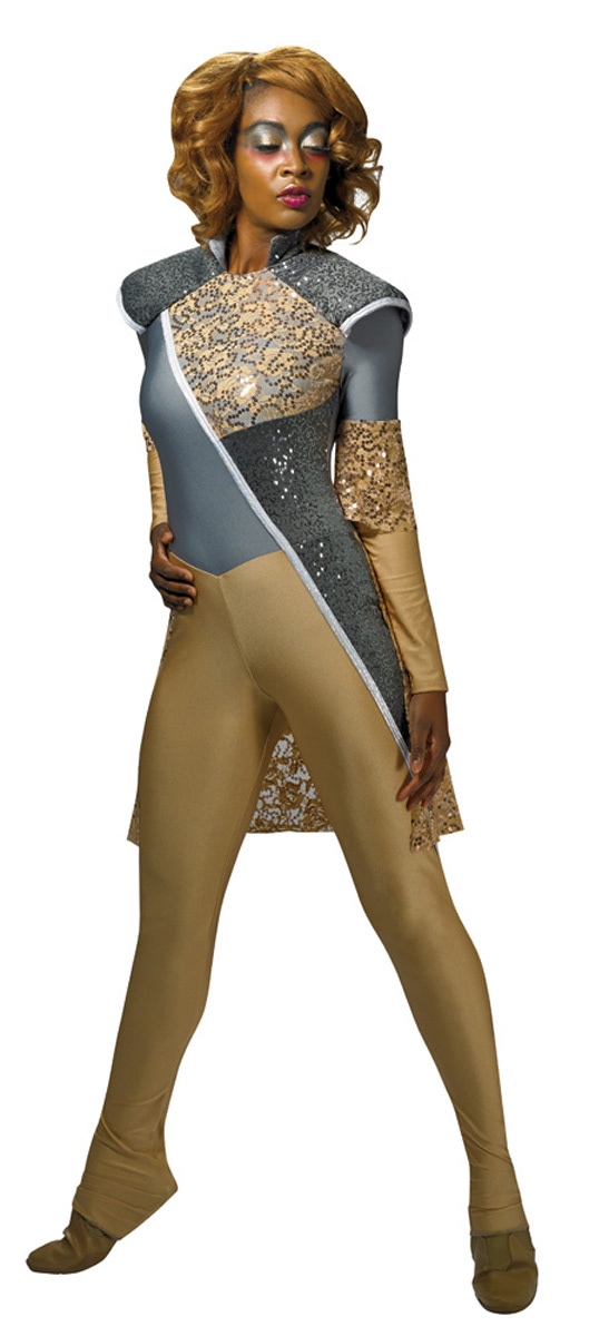 silver/tan