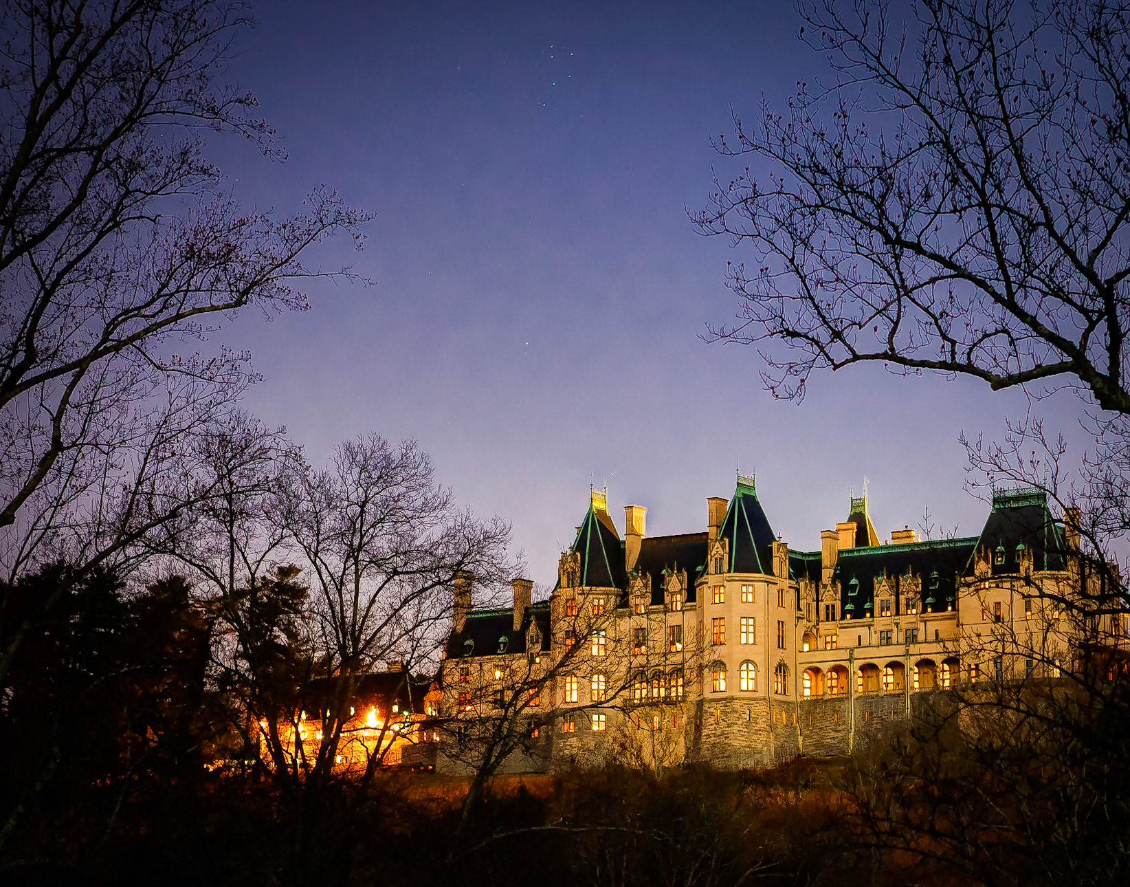 Biltmore House at Twilight