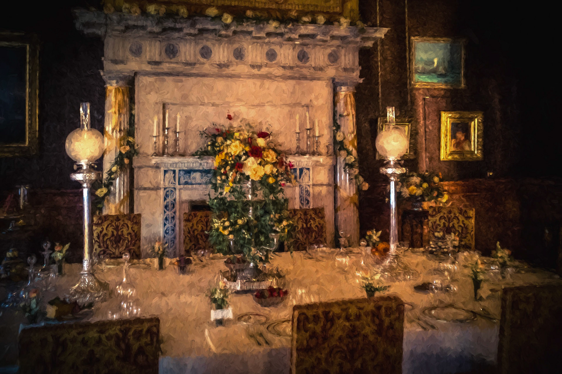 Monet Visits the Biltmore House Breakfast Room