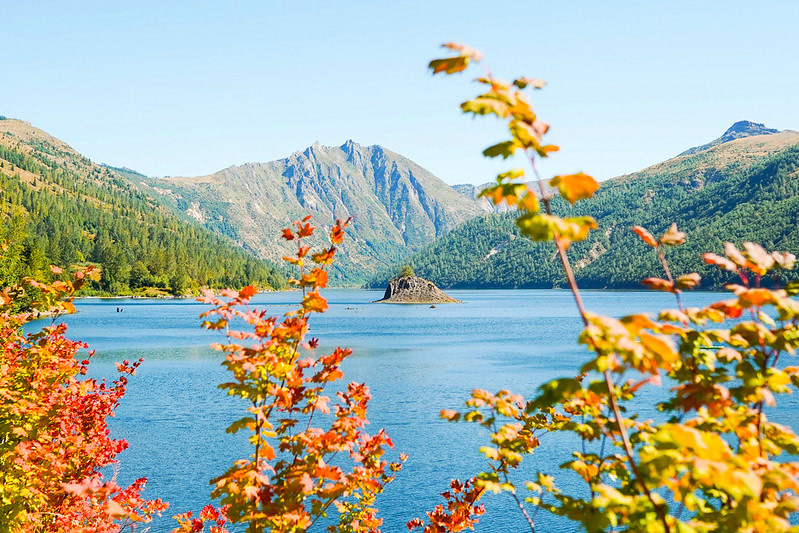Coldwater Lake in Mount St. Helens National Monument, WA