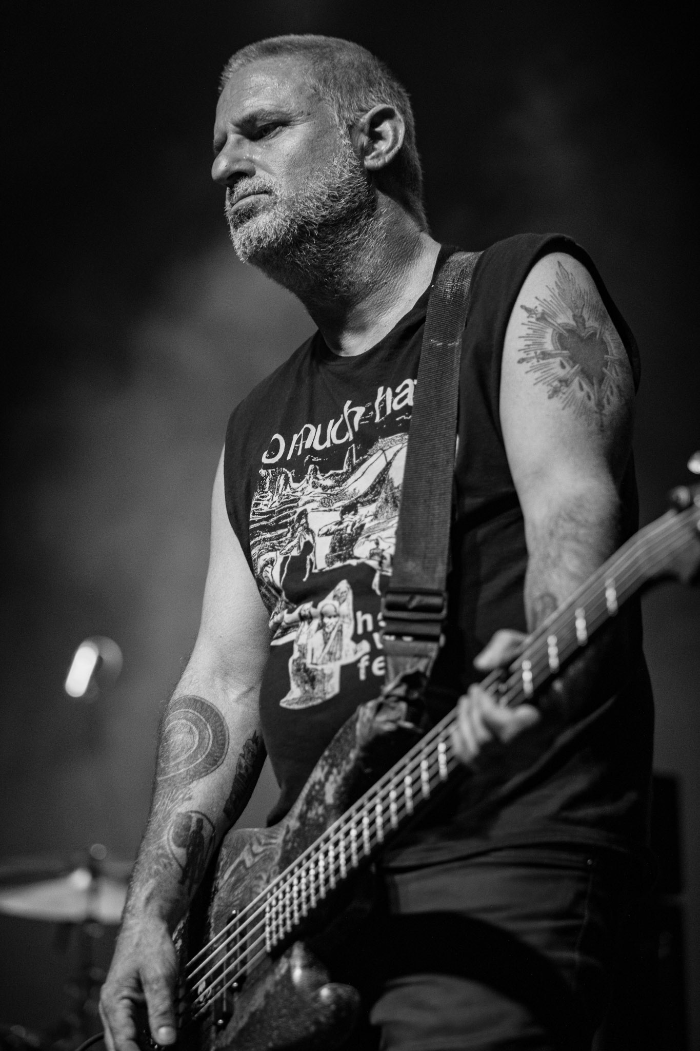 Neurosis - USA Oakland - pionierzy post metalu w warszawskiej Progresji, formacja kalifornijczyków napędzana przez Scott Kelly i Steve von Till wyszła od sluge metal, industrial, doom metal, hardcore punk, grunge, southern rock, po noise rock. Produkcja Knock Out Productions, fot. Andrzej kaziq Wasilkiewicz/Reporter