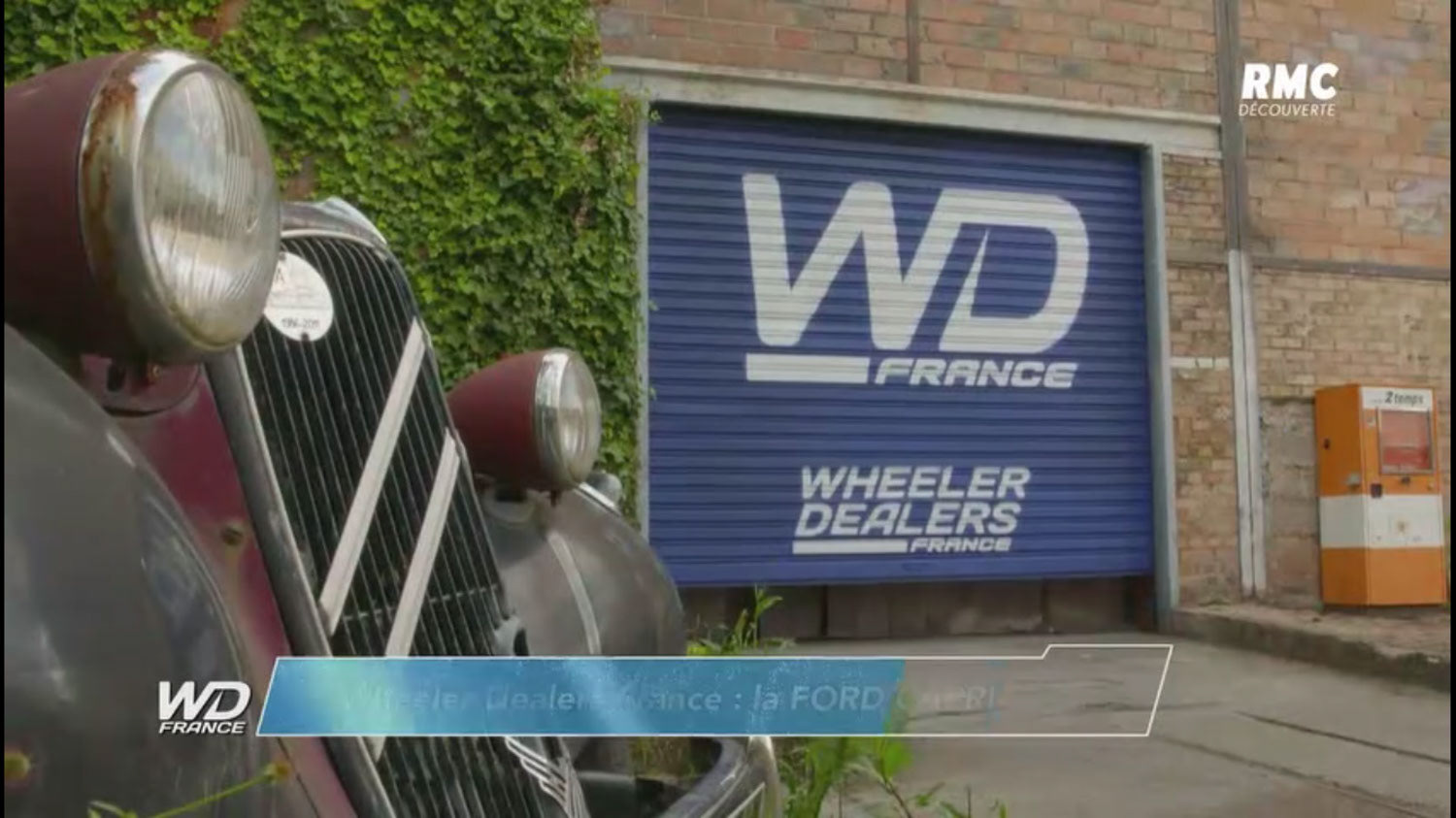 Graffiti sur store pour Wheeler Dealers France sur RMC Découverte