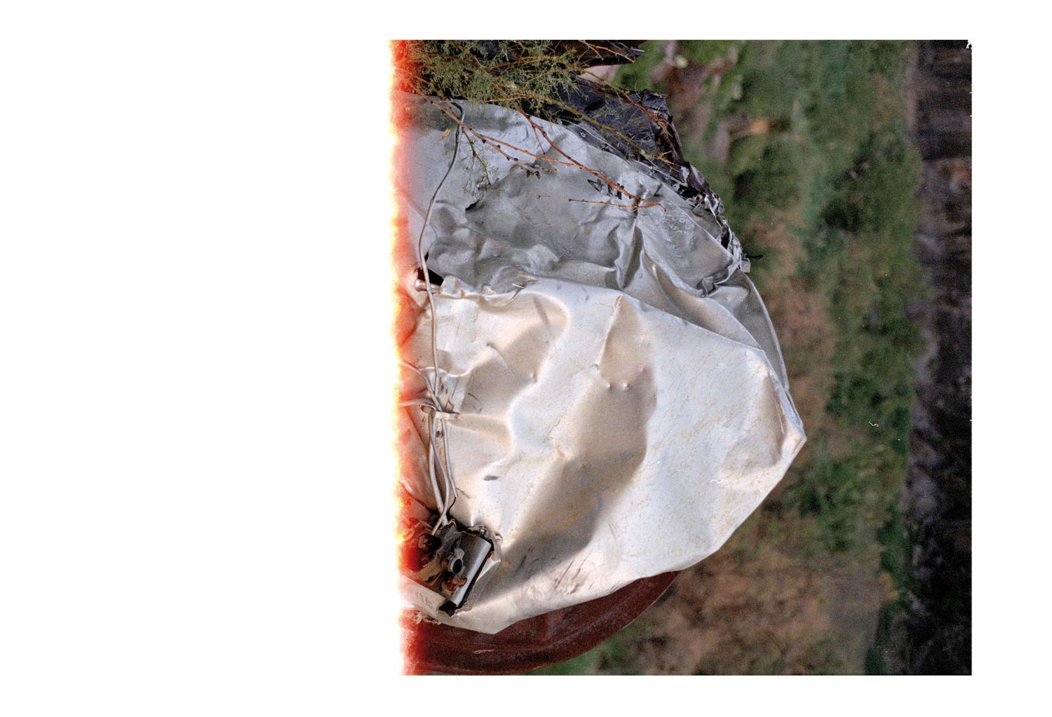 Photographie brulée de débris au Parc National Big Bend au Texas