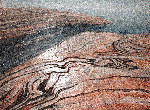 Outer Shoals, 1995 - 40" x 50", SOLD