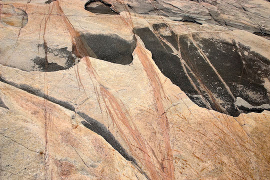 Striations, Bass Island Rock