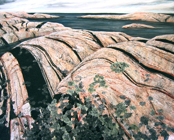 Rolling Rocks #2, 2011 - 48 x 60", SOLD