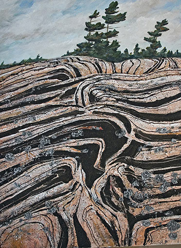 Island Rockscape, 2014 - 36" x 48", SOLD