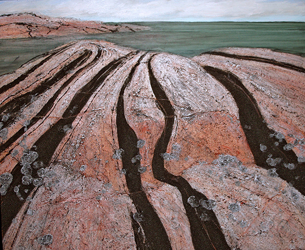 Precambrian Shore, Georgian Bay, 2013 - 30 x 36", SOLD